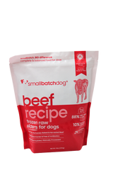 SmallBatch Raw Dog Food Beef Sliders 3lb