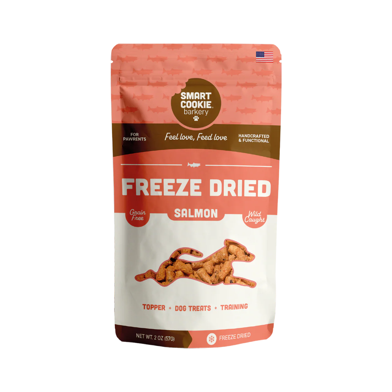 Smart Cookie Freeze Dried Salmon Bites 2oz