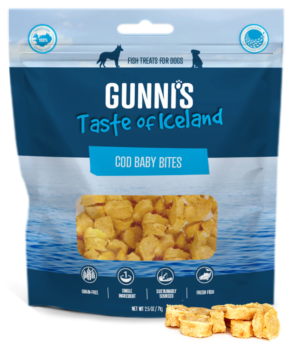 Gunnis Baby Bites Cod 2.5oz