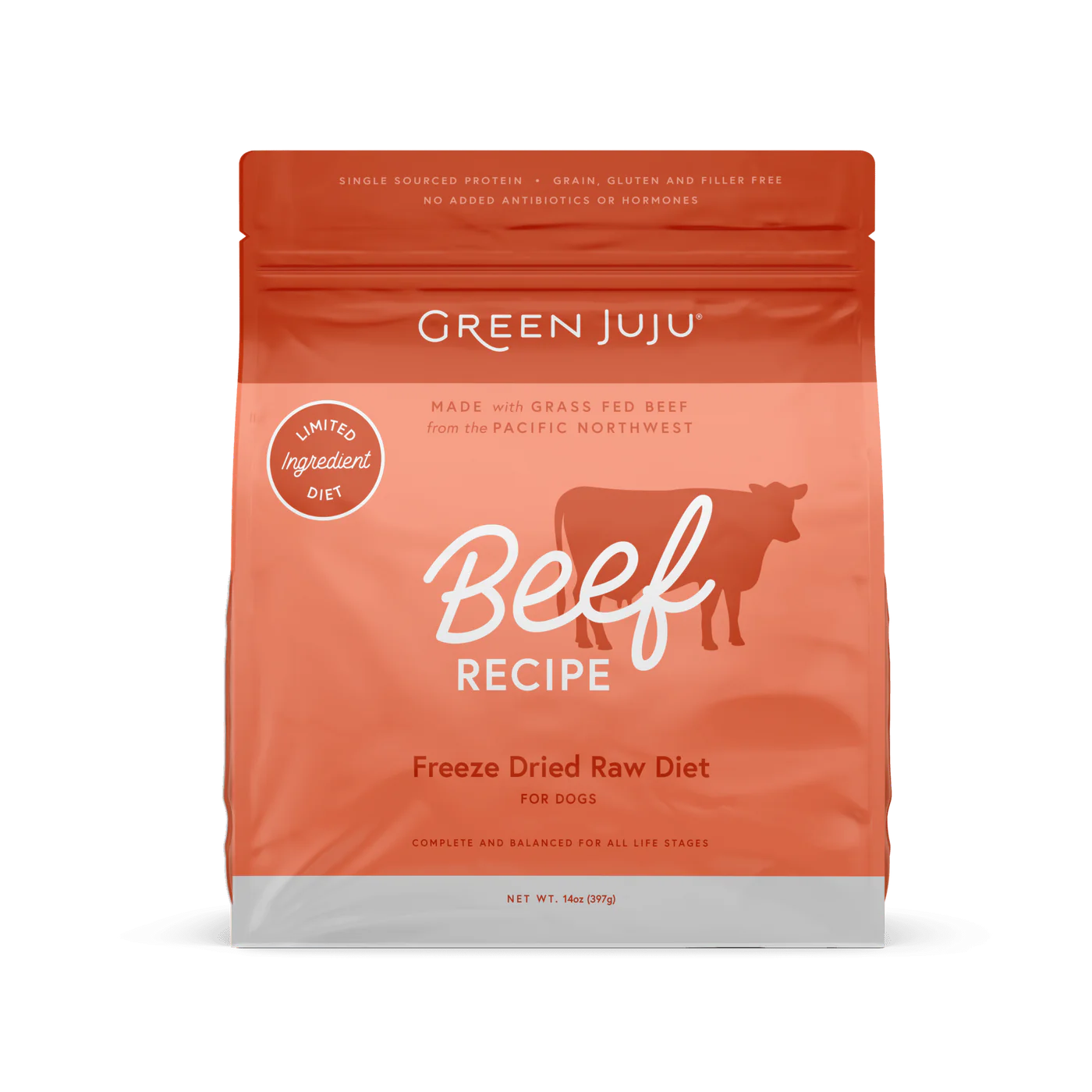 Green JuJu Freeze Dried Raw Limited Ingredient Beef Recipe 14oz