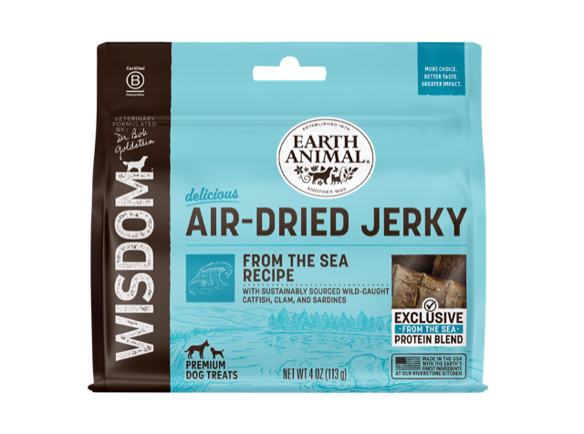 Earth Animal Wisdom Air-Dried From the Sea Recipe Jerky 4oz