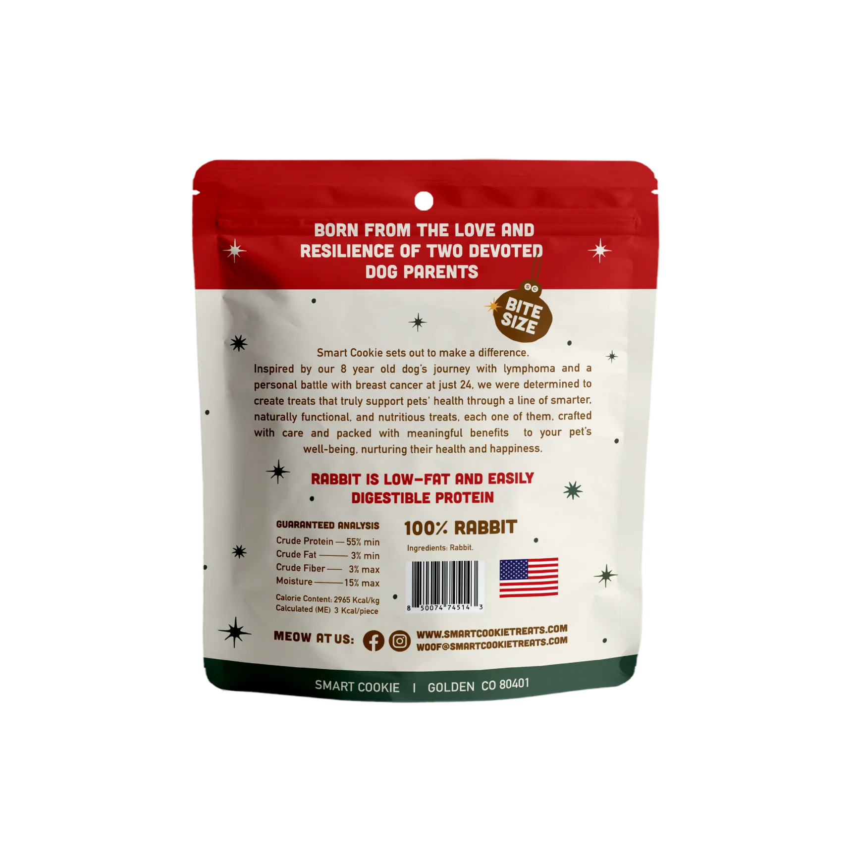 Smart Cookie Cat Holiday Rabbit Jerky 2oz