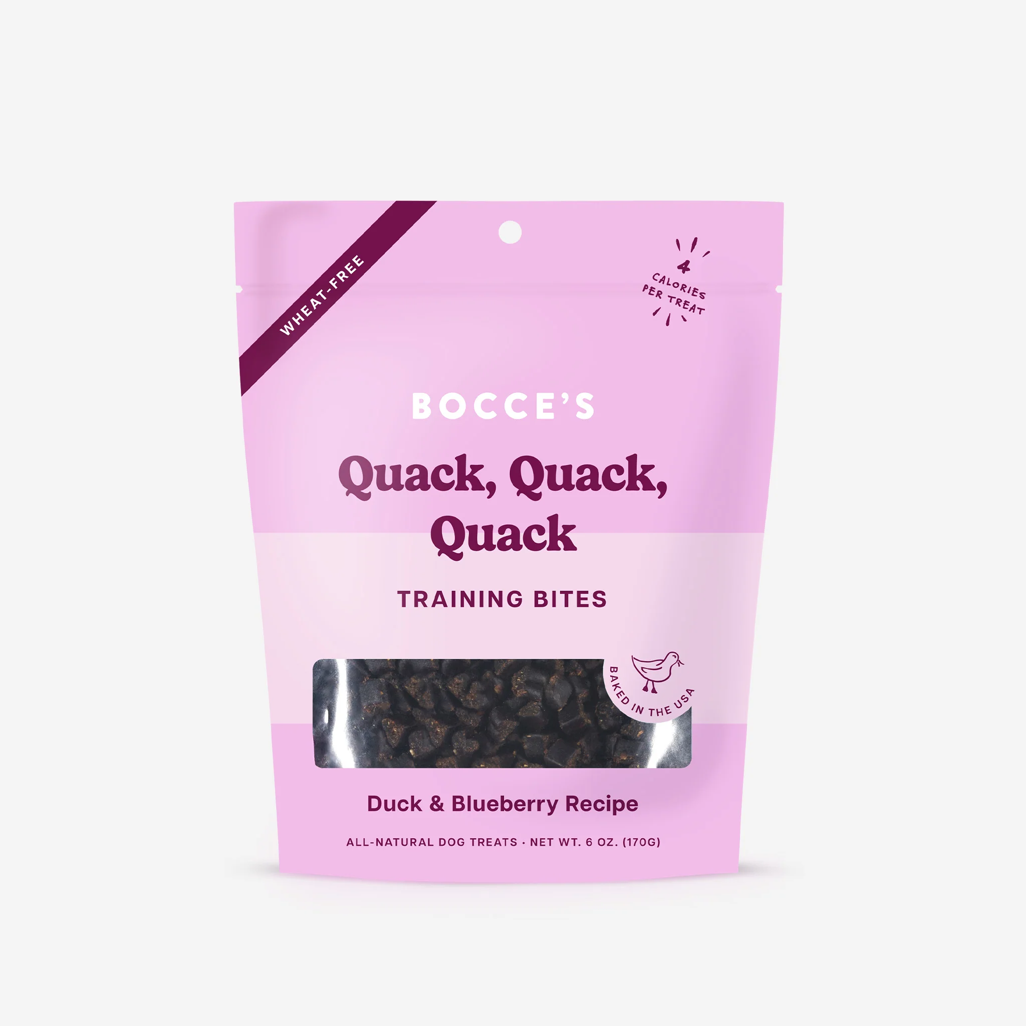 Bocce's Training Bites Quack Quack Quack Recipe 6oz