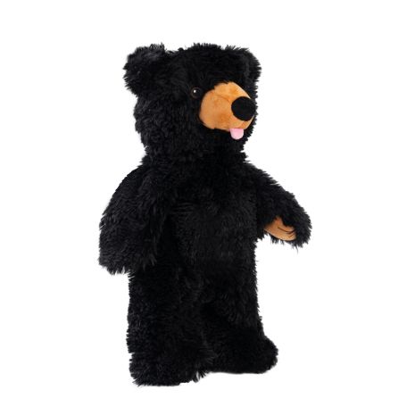 Tall Tails Stuffless Black Bear Dog Toy