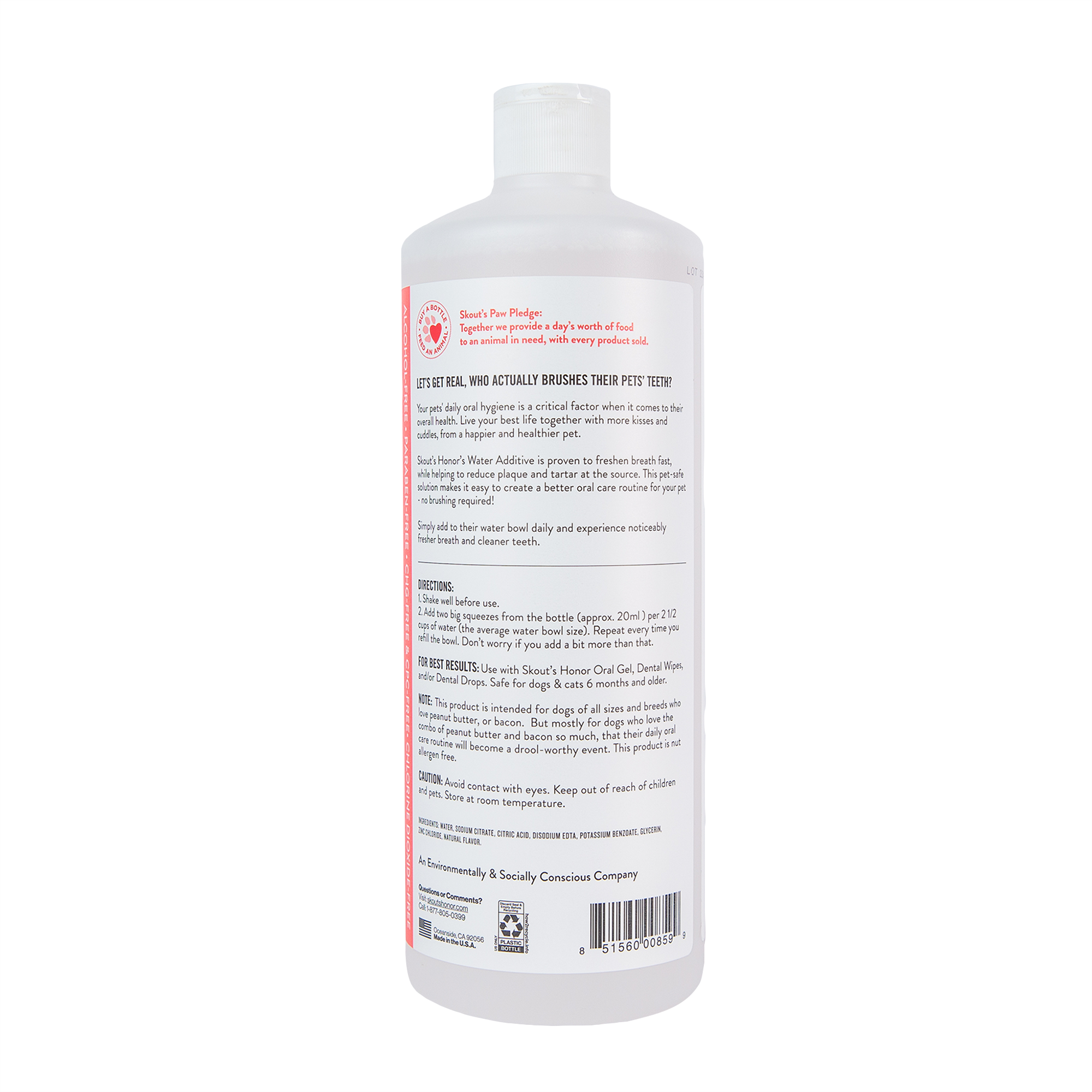 Skout's Honor Water Additive Peanut Butter & Bacon 32oz