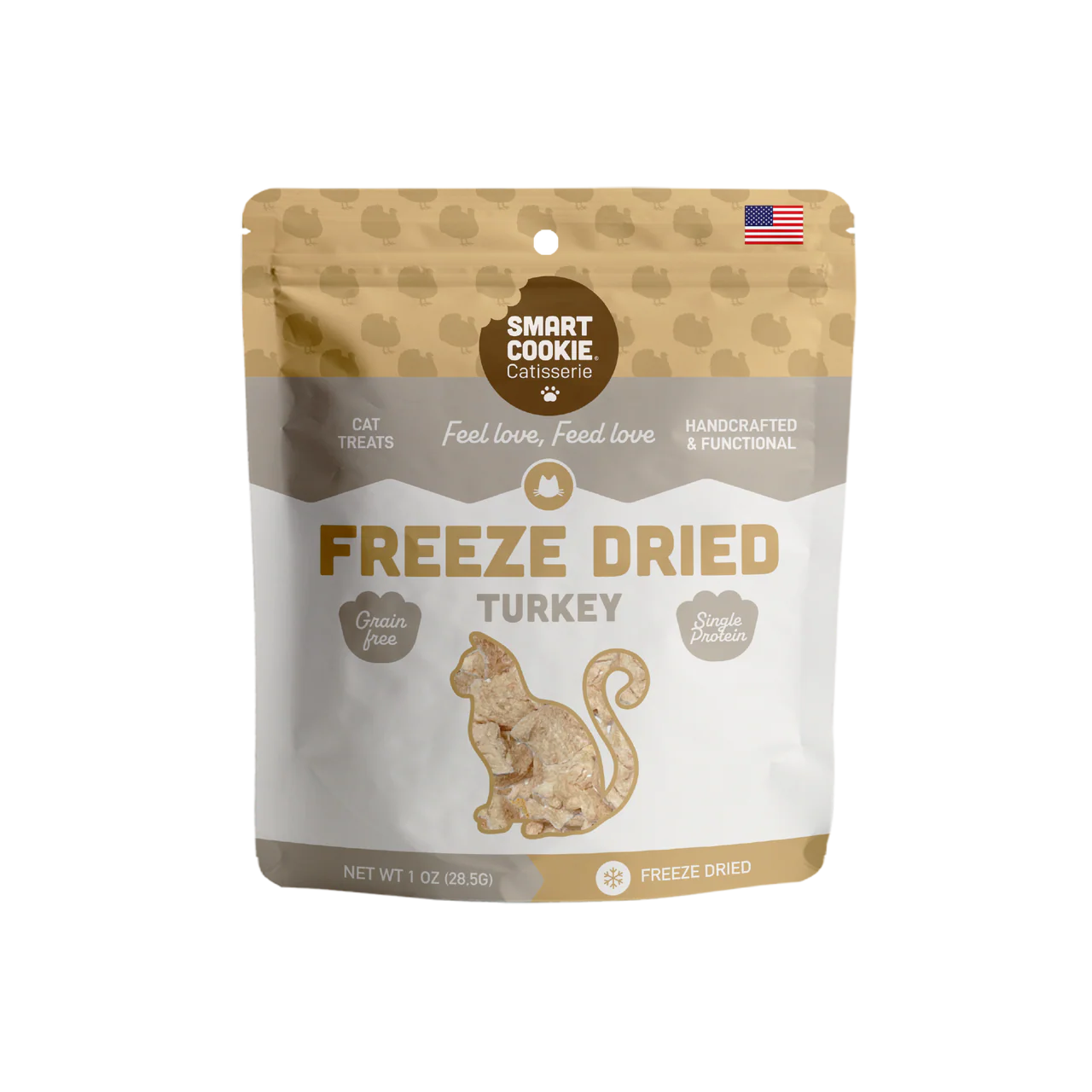 Smart Cookie Cat Freeze Dried Turkey Treat 1oz