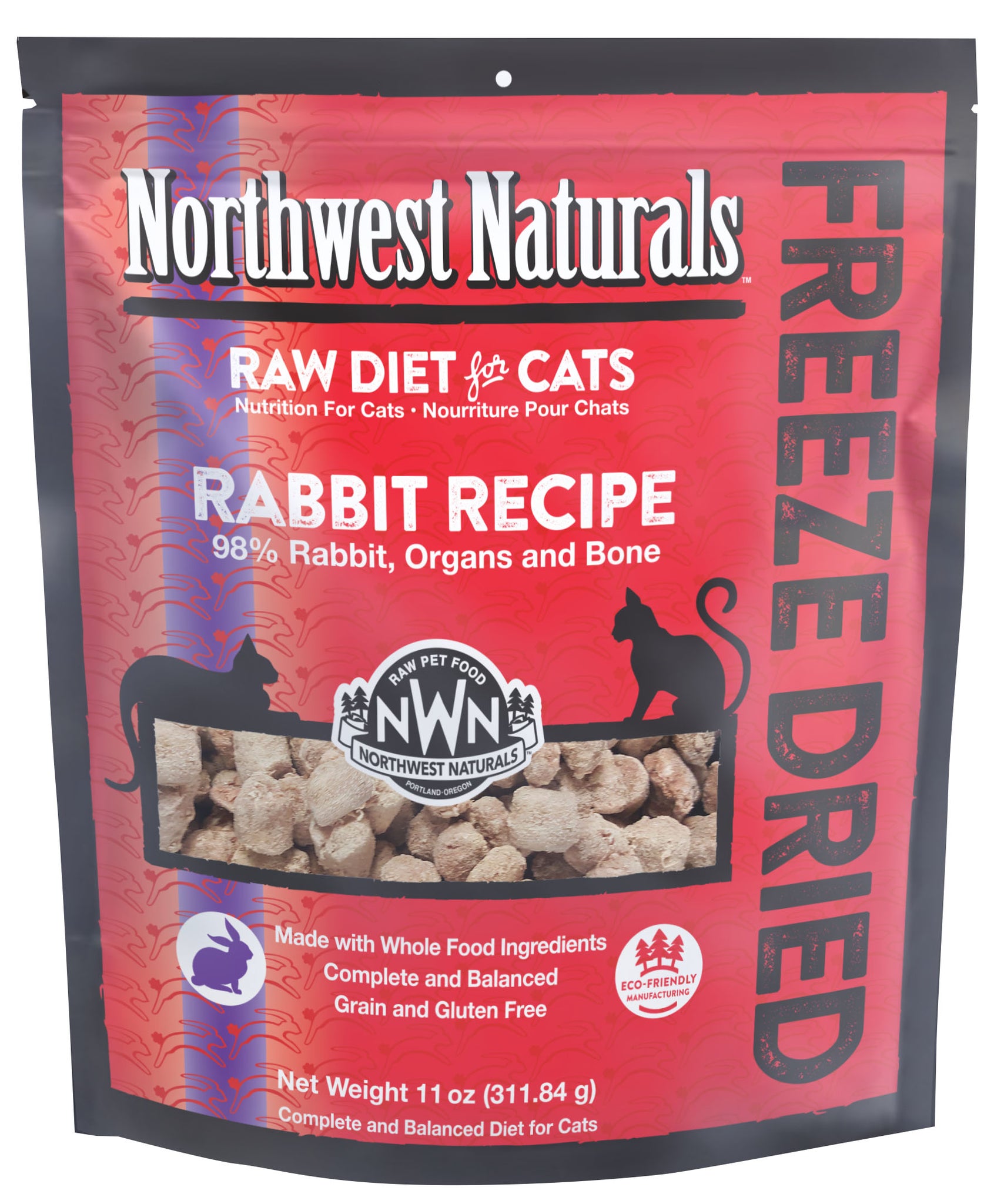 Northwest Naturals Freeze Dried Cat Food Rabbit