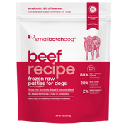 SmallBatch Raw Dog Food Beef Patties