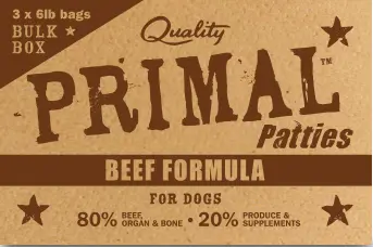 Primal Raw Dog Food Beef