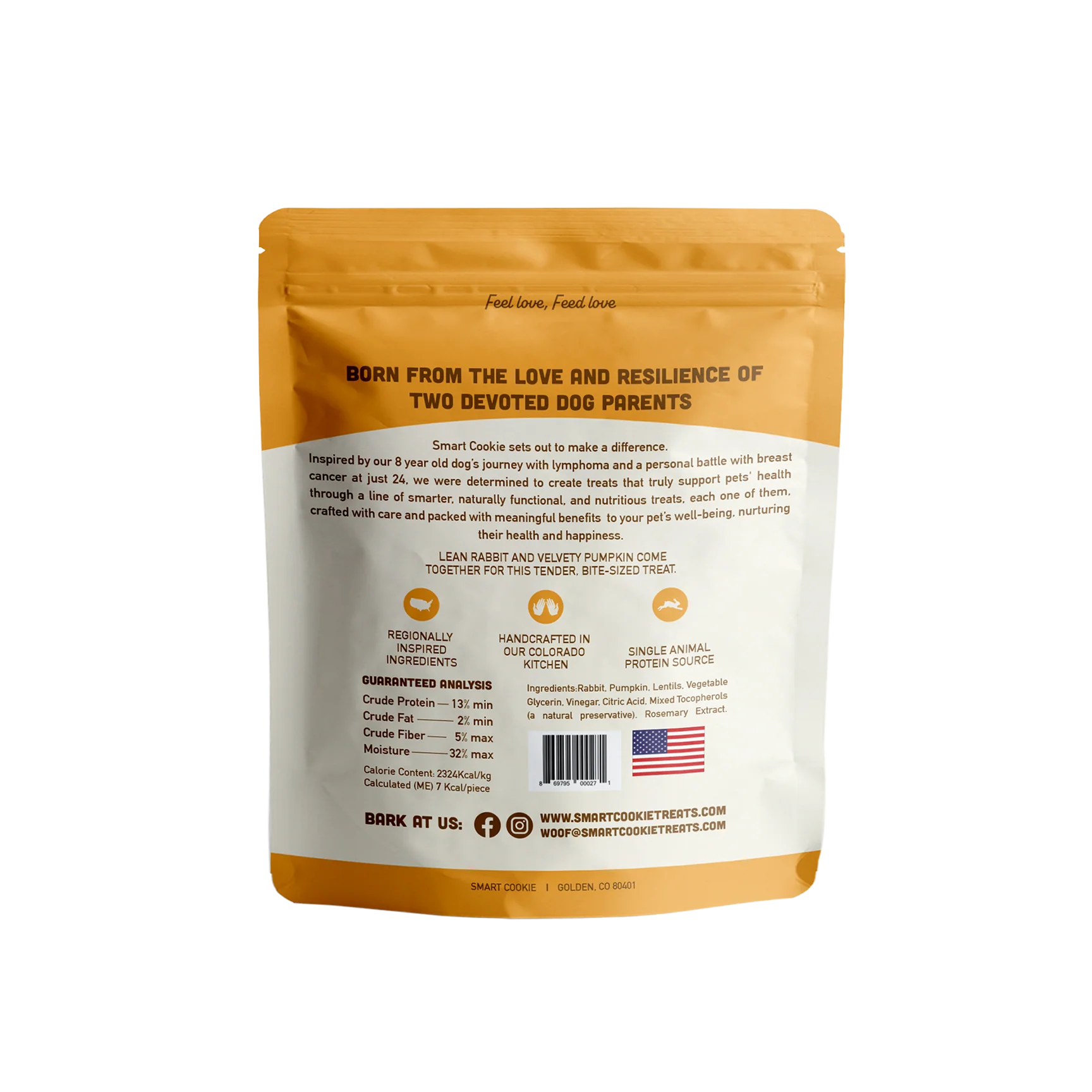 Smart Cookie Soft & Chewy Rabbit & Pumpkin 5oz