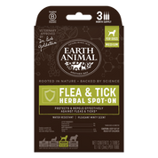 Earth Animal Herbal Flea & Tick Spot On 3pk