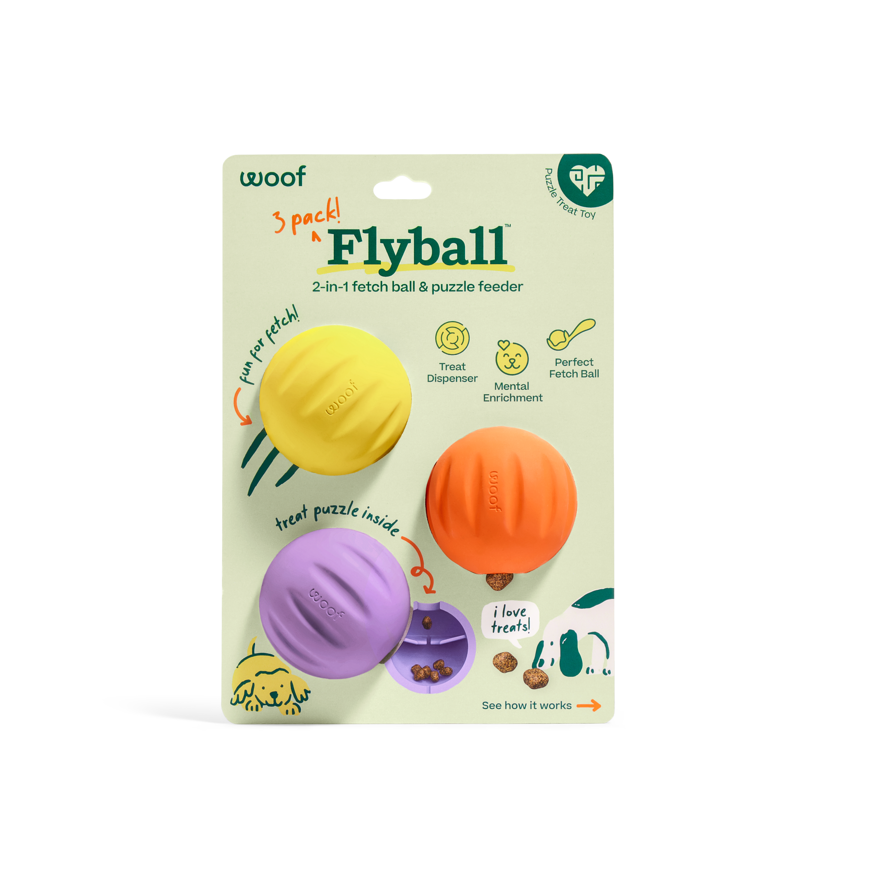 Woof Flyball 3 Pack