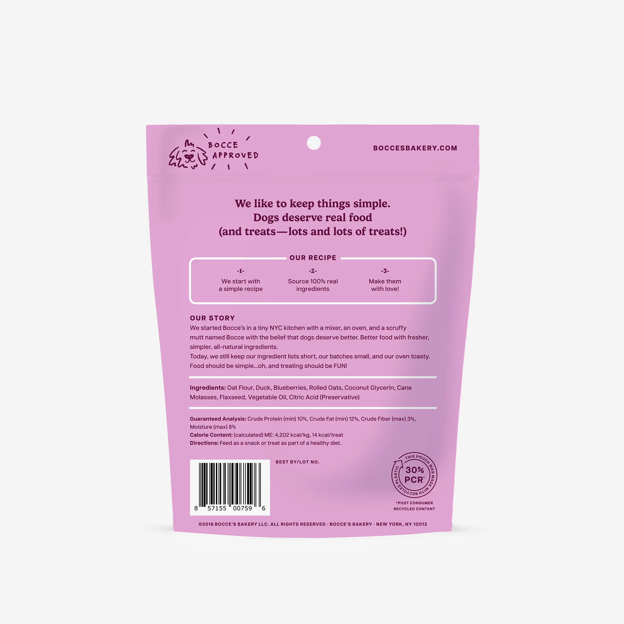 Bocce's Soft & Chewy Quack Quack Quack Recipe 6oz