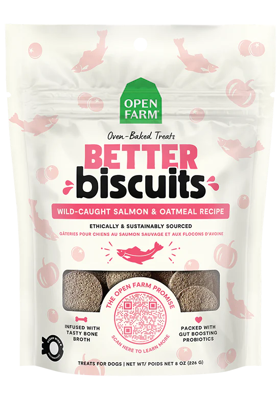 Open Farm Better Biscuits Salmon & Oatmeal Recipe 8oz