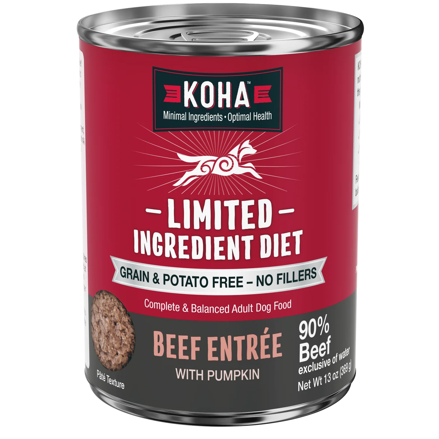 Koha Canned Dog Food Limited Ingredient Beef 13oz