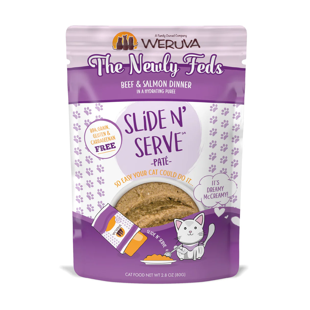 Weruva Cat Food Pouch Slide N' Serve Newly Feds