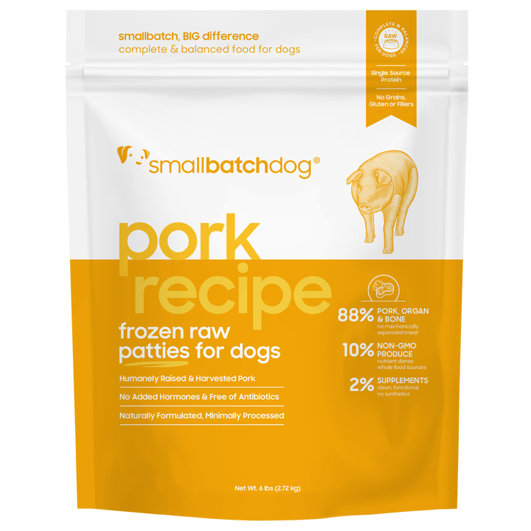 SmallBatch Raw Dog Food Pork Patties
