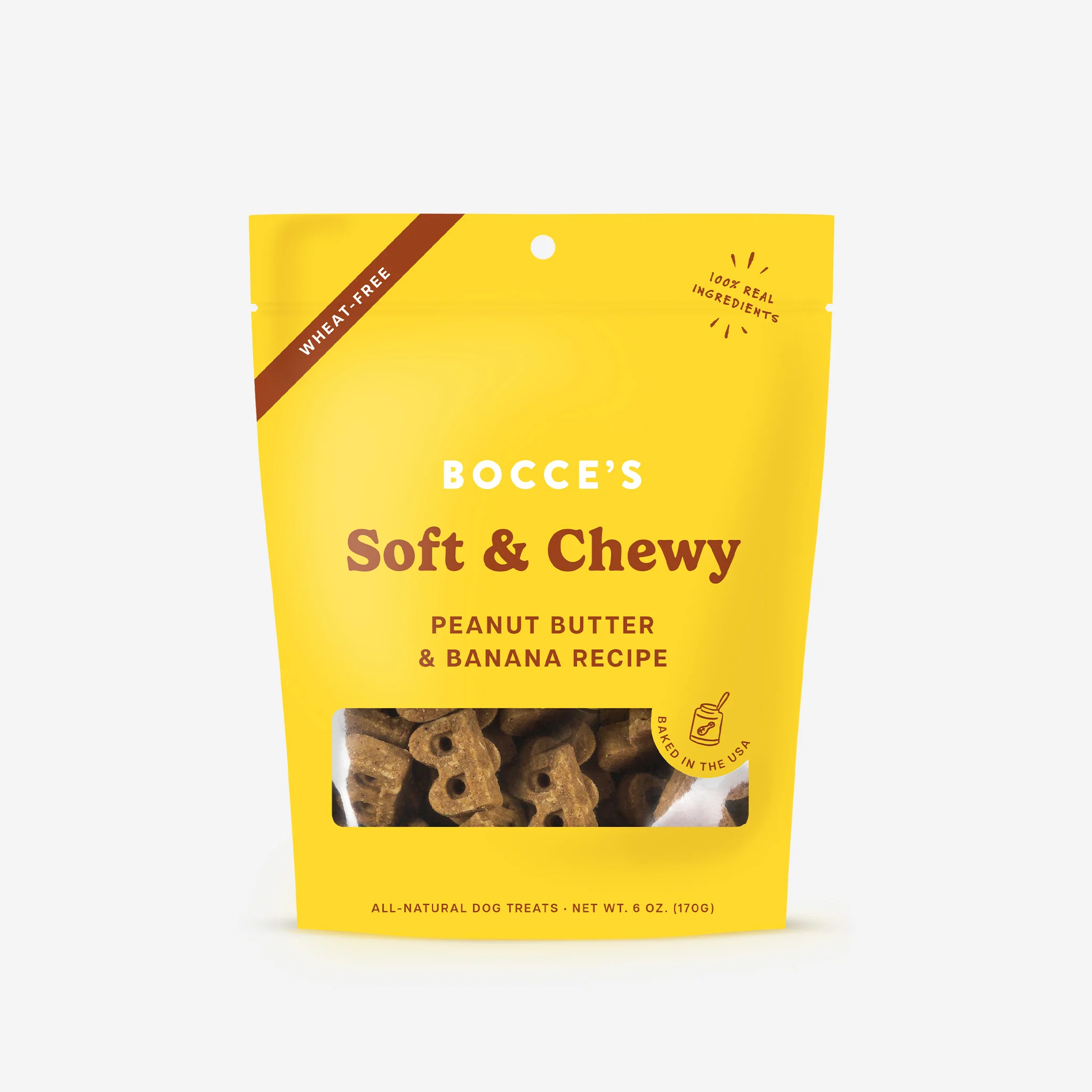 Bocce's Soft & Chewy Peanut Butter & Banana Recipe 6oz