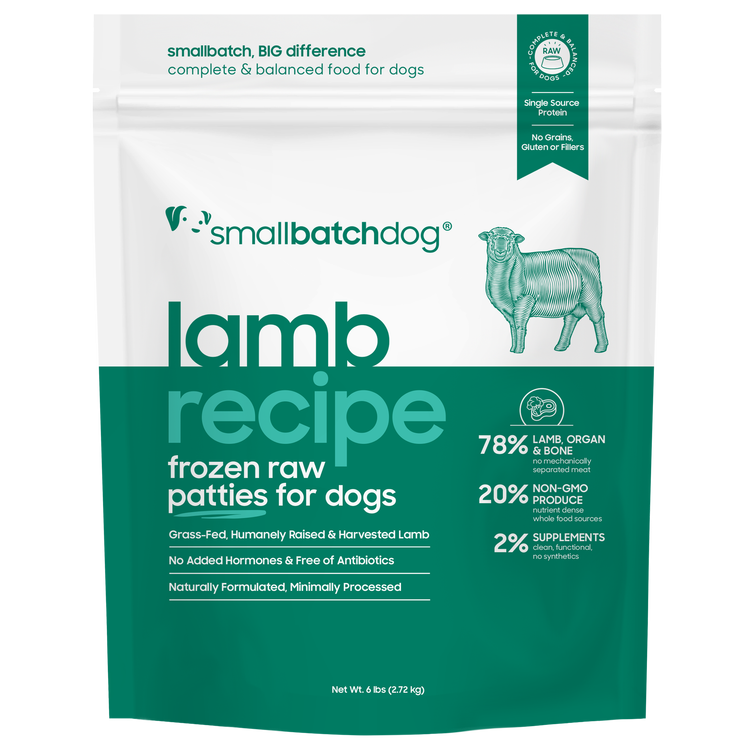 SmallBatch Raw Dog Food Lamb Patties
