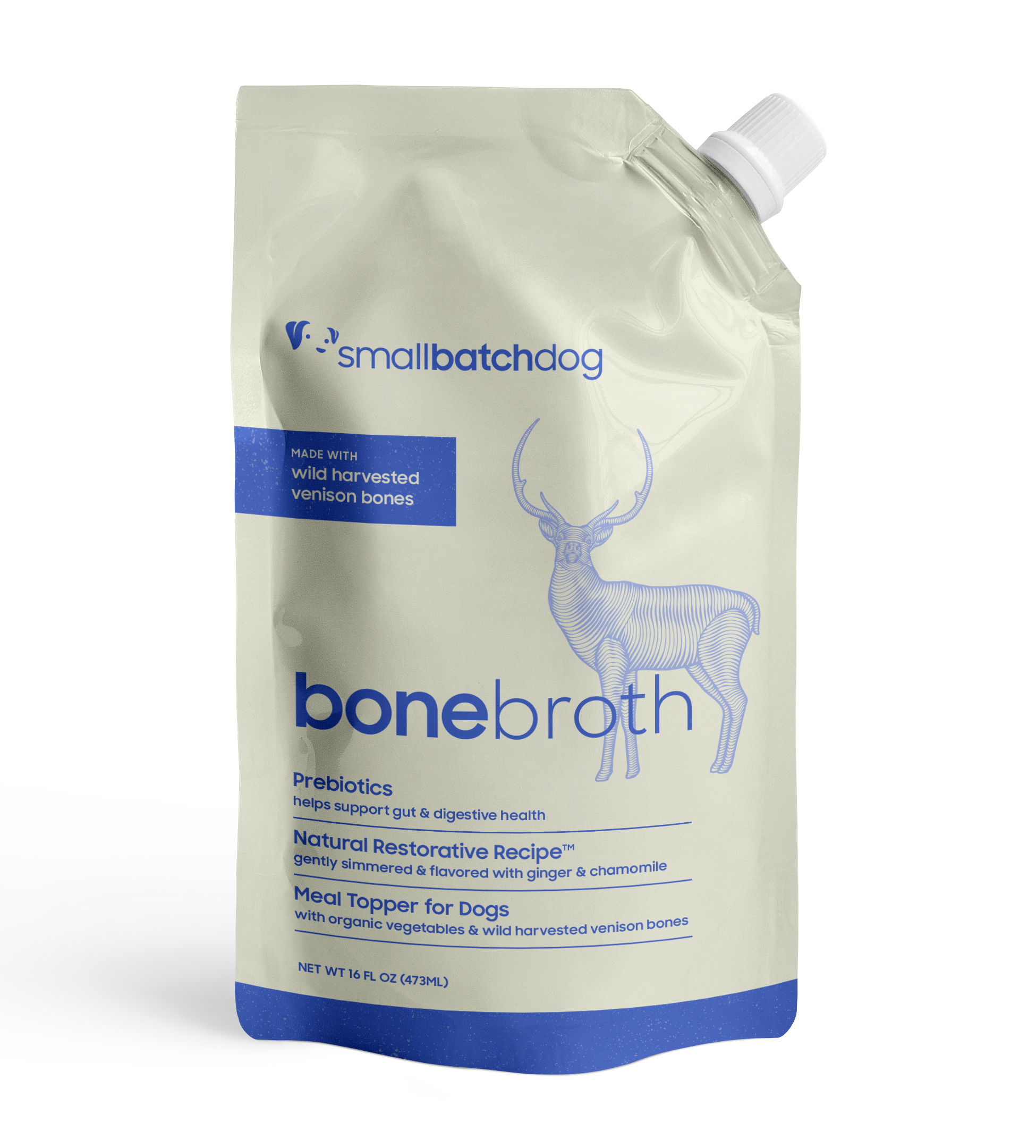 Smallbatch Wild Venison Bone Broth 16oz