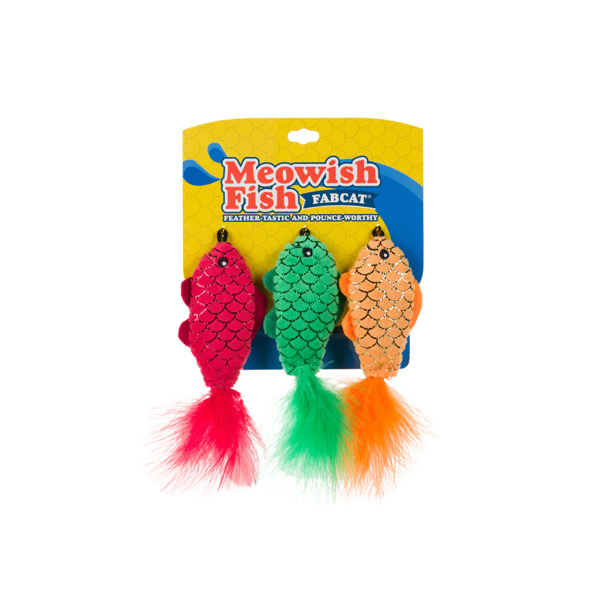FabCat Foodie Meowish Cat Toys 3 Pack