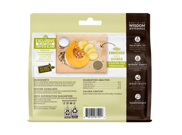 Earth Animal Wisdom Air-Dried From the Seed Recipe Jerky 4oz
