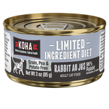 Koha Canned Cat Food Limited Ingredient Diet Rabbit Au Jus