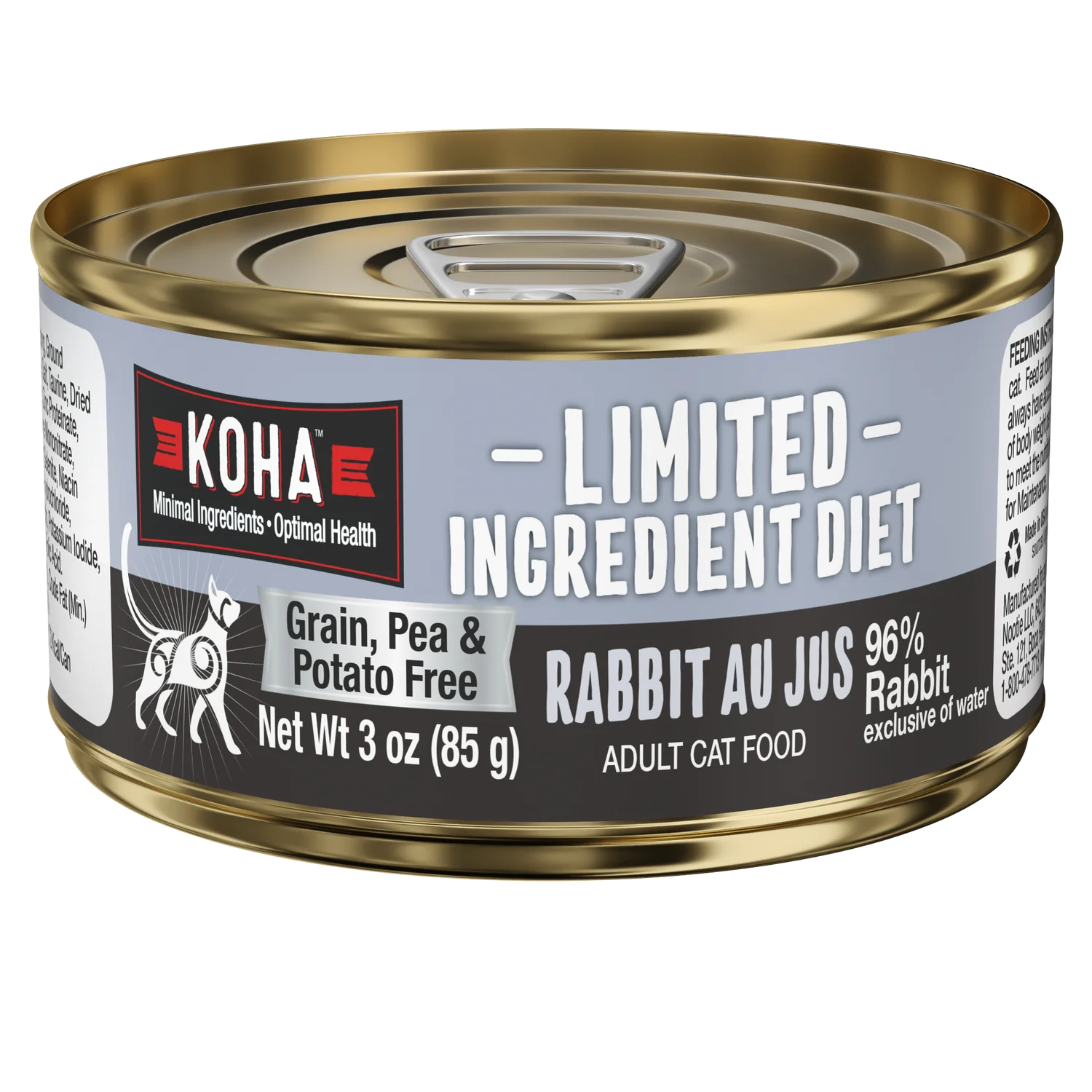 Koha Canned Cat Food Limited Ingredient Diet Rabbit Au Jus