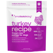 SmallBatch Raw Dog Food Turkey Patties