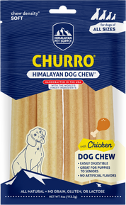 Himalayan Pet Dog Chew Yaky Churro Chicken 4pk