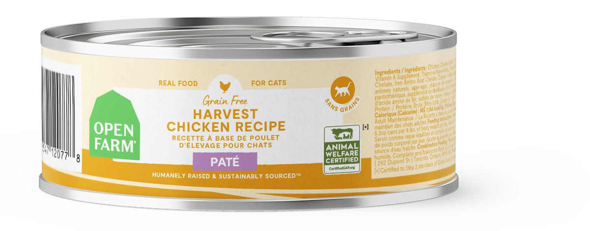 Open Farm Canned Cat Harvest Chicken Recipe Pate