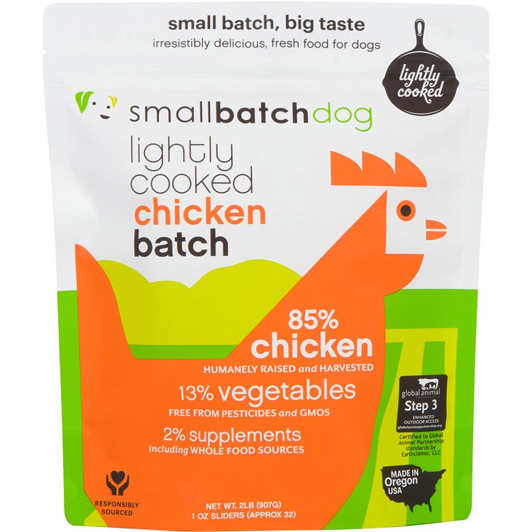 SmallBatch Lightly Cooked Dog Food Chicken