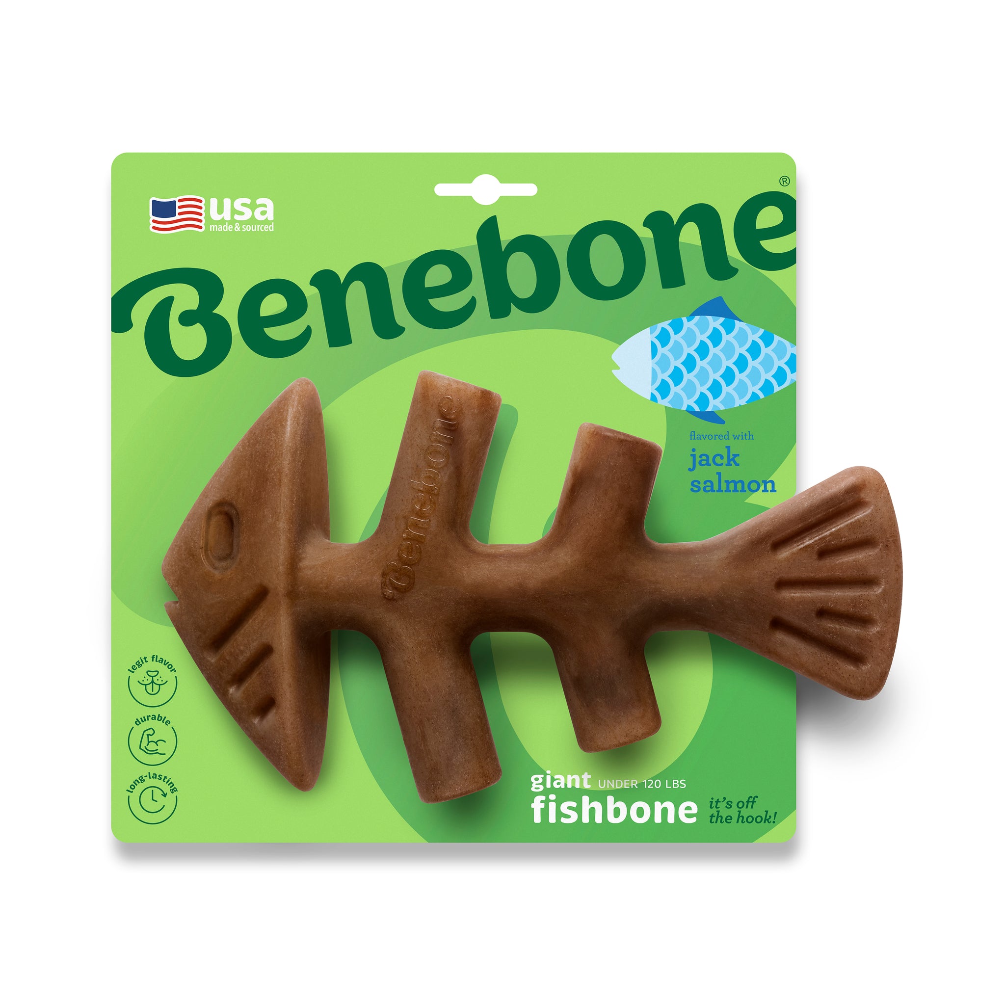 Benebone Dog Chew Fishbone Salmon