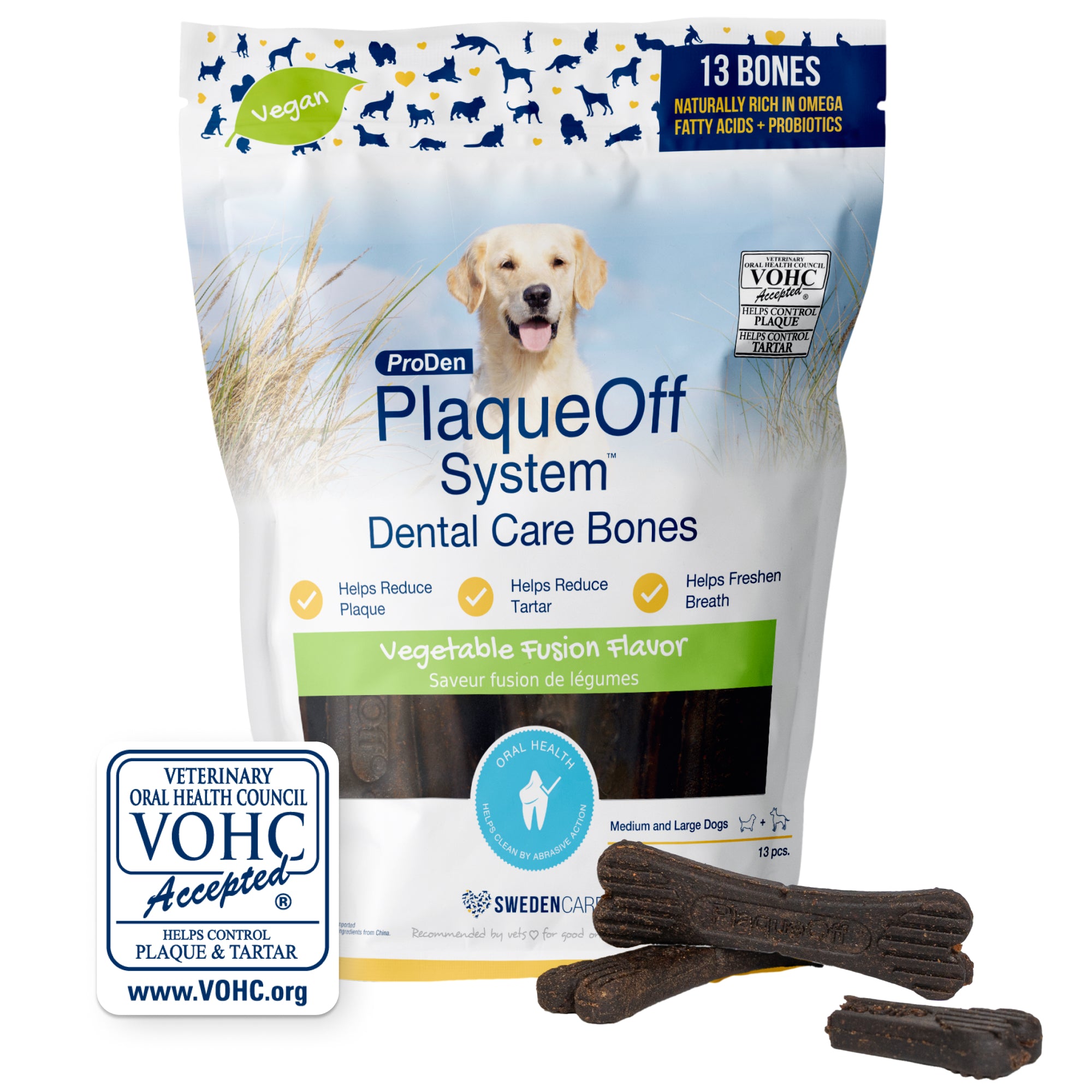 Plaque Off Mini Vegetable Fusion Dental Treats 12oz