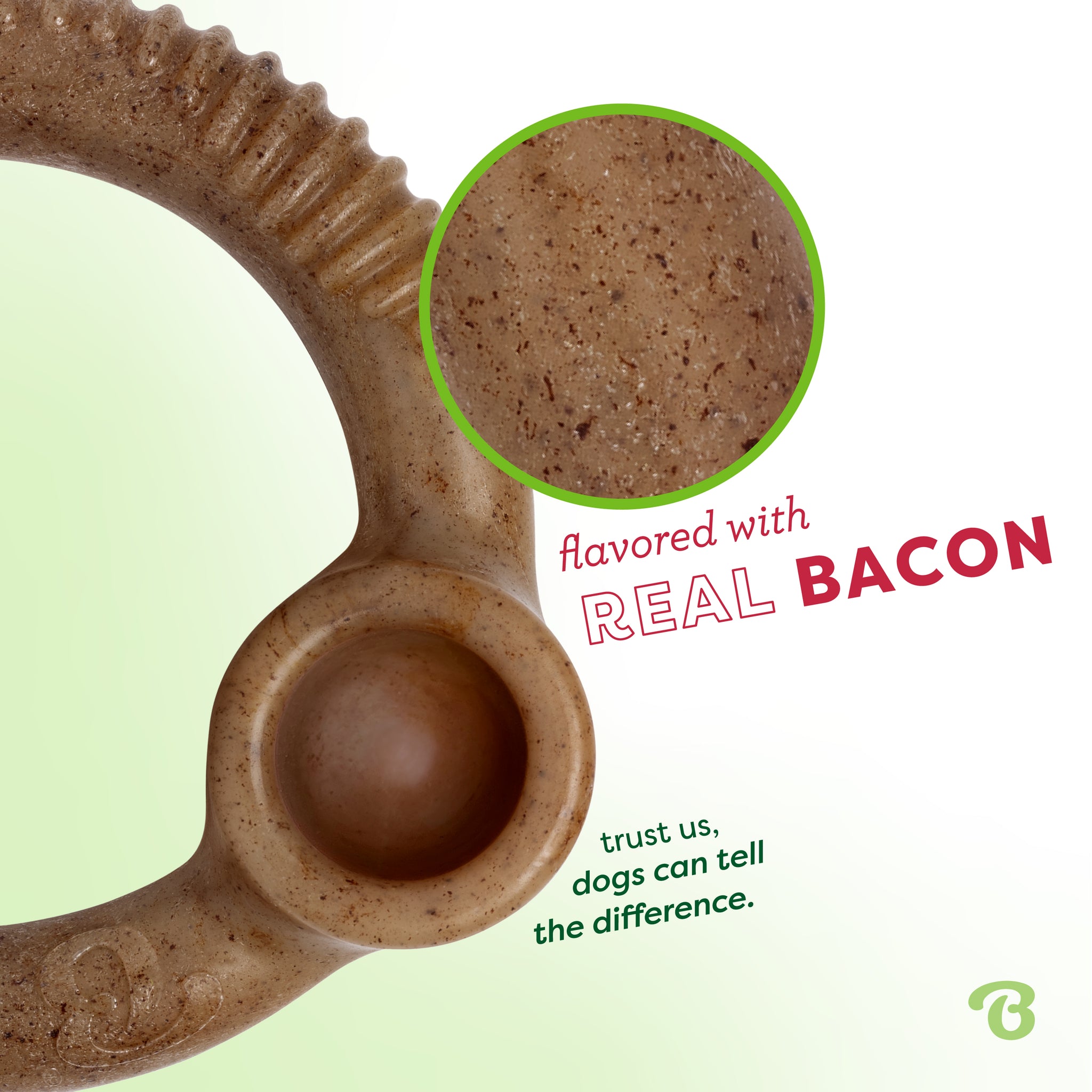 Benebone Dog Chew Ring Bacon