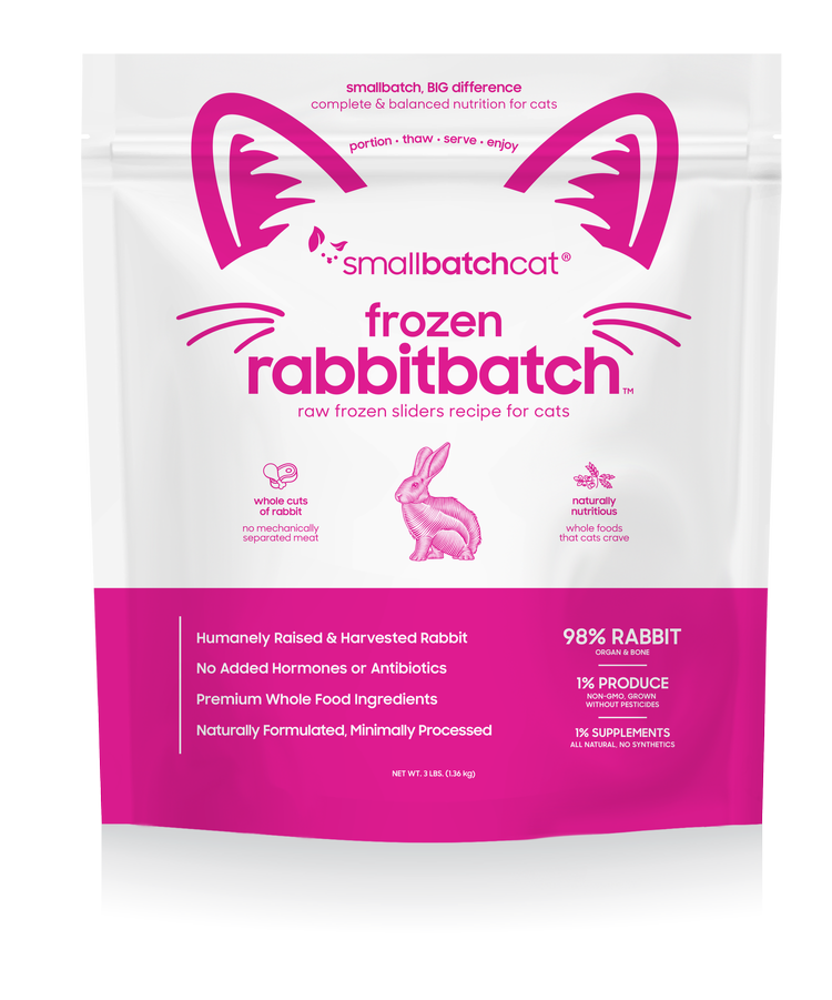 SmallBatch Cat Raw Rabbit Sliders 3lb