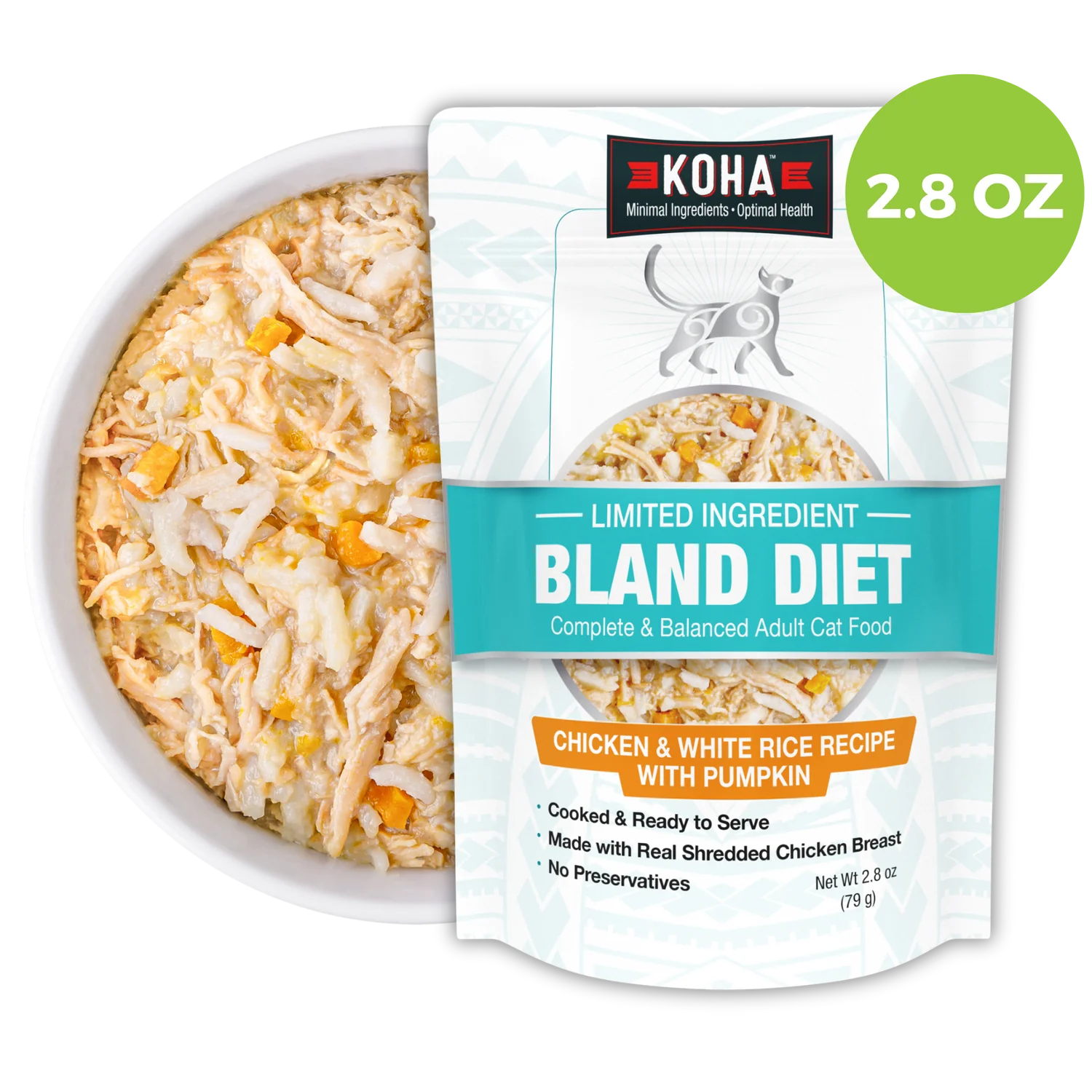 Koha Cat Limited Ingredient Bland Chicken & Rice Wet Food