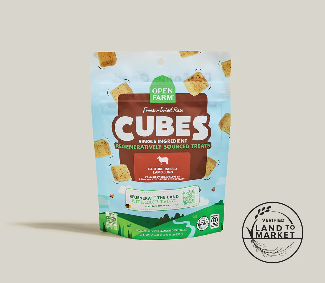 Open Farm Freeze Dried Raw Cubes Lamb Lung 3oz