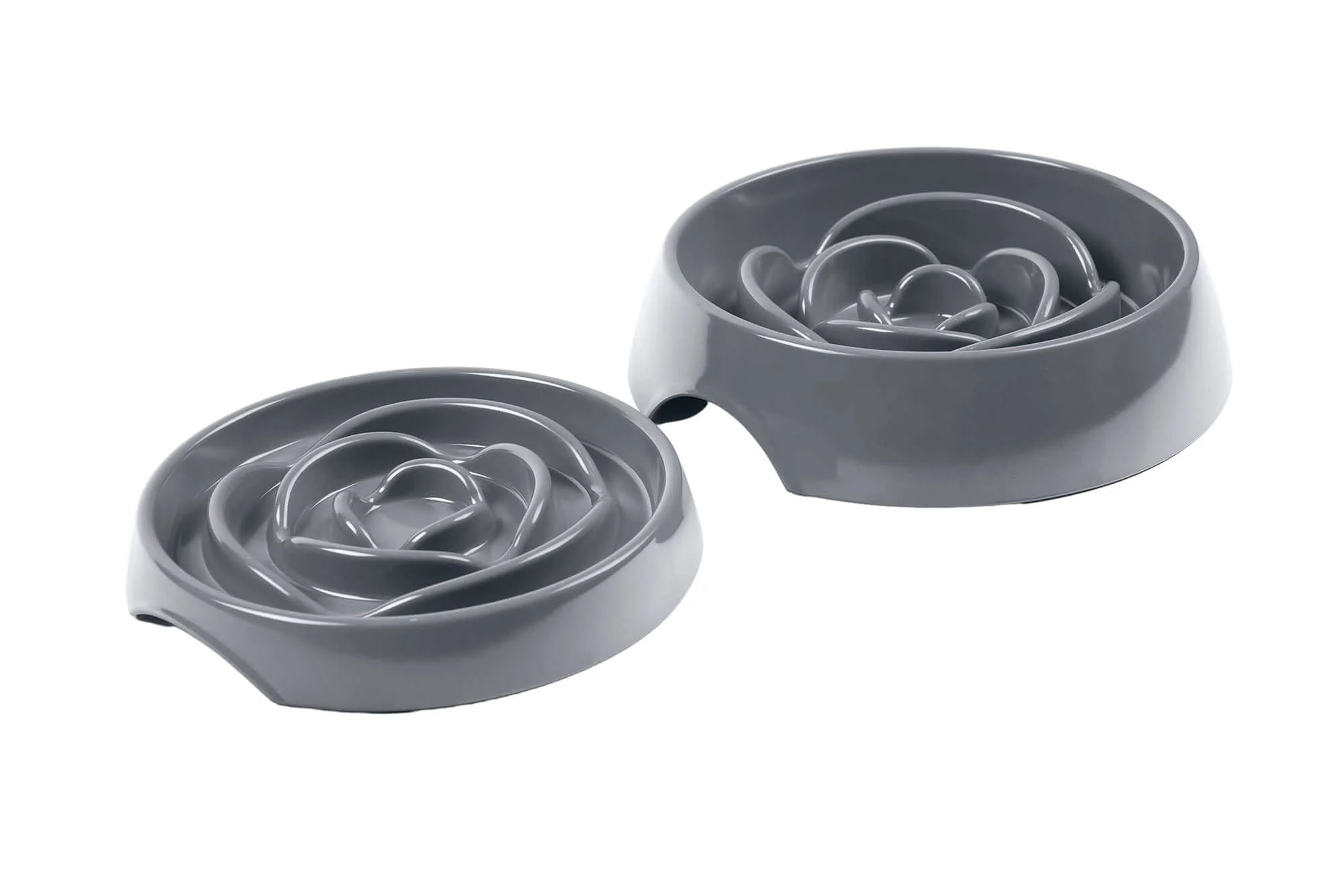 Messy Mutts Interactive Slow Feeder Gray