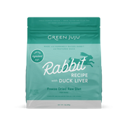 Green JuJu Freeze Dried Raw Limited Ingredient Rabbit & Duck Liver Recipe 14oz