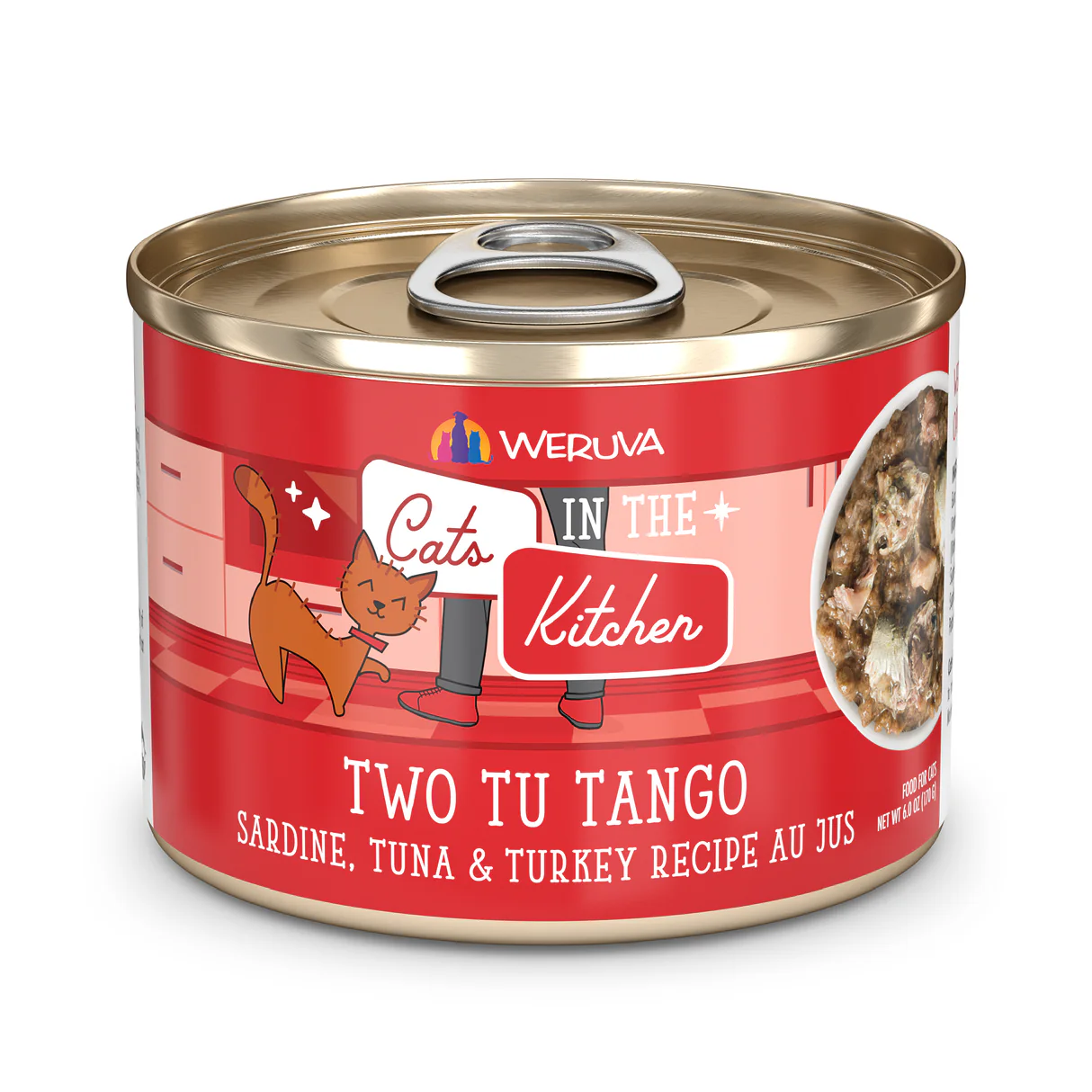 Weruva Canned Cat Food Two Tu Tango 6oz