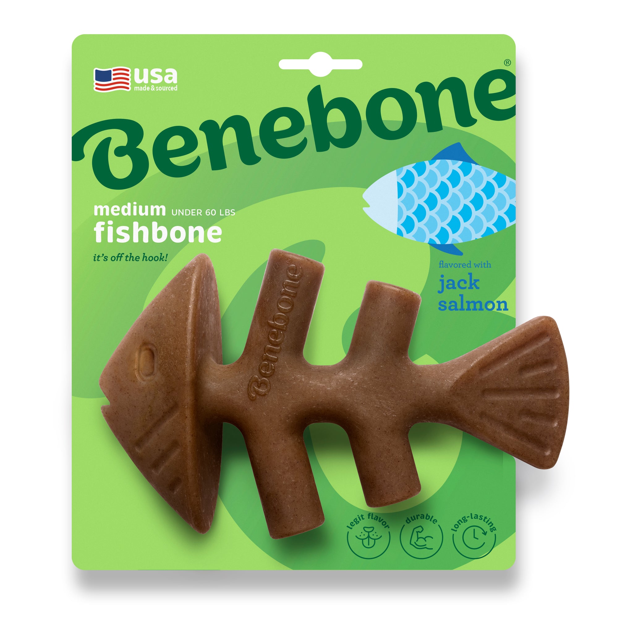 Benebone Dog Chew Fishbone Salmon