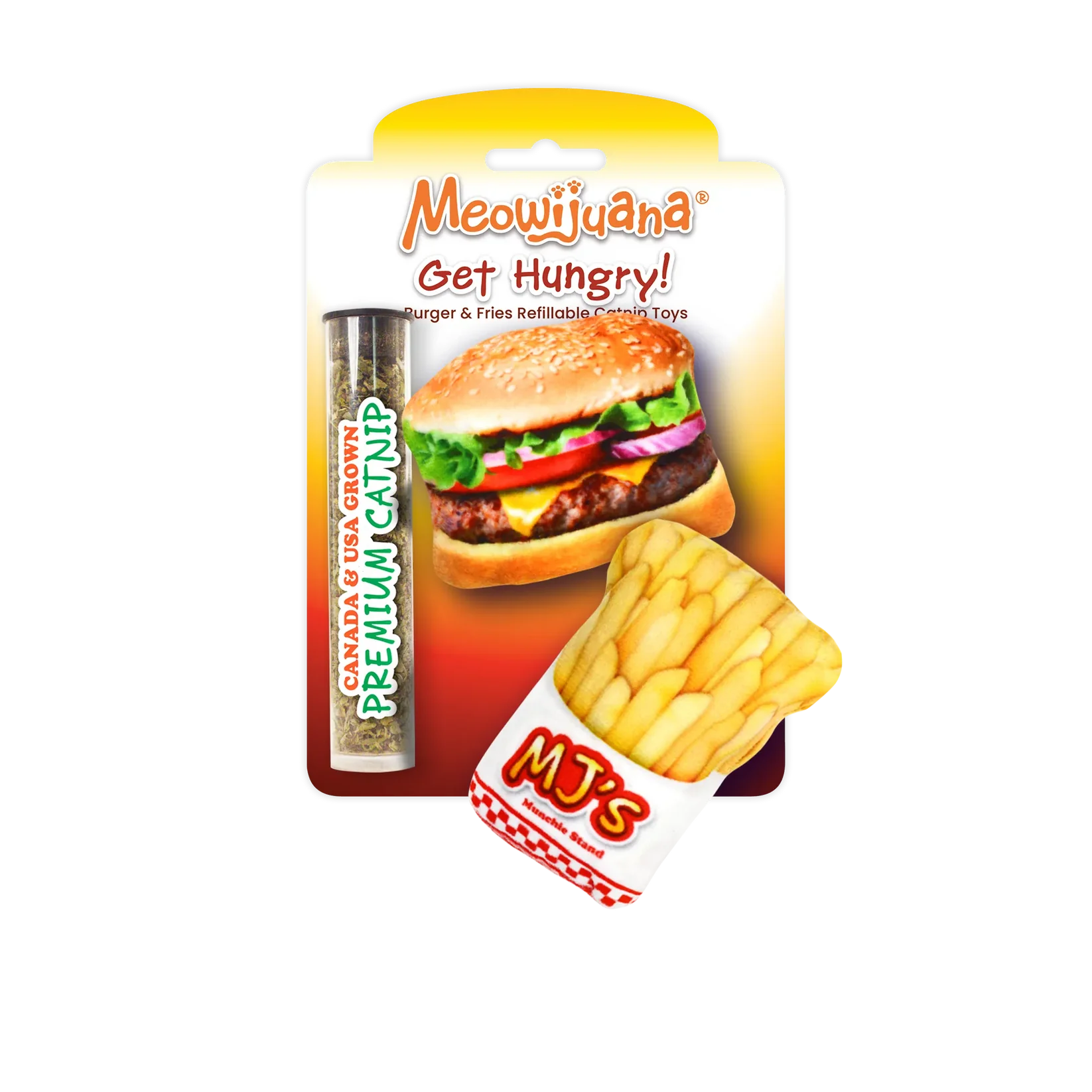 Meowijuana Get Hungry Burger & Fries Refillable Cat Toy