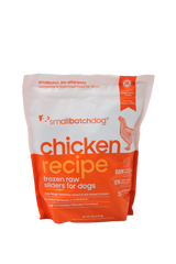 SmallBatch Raw Dog Food Chicken Sliders 3lb