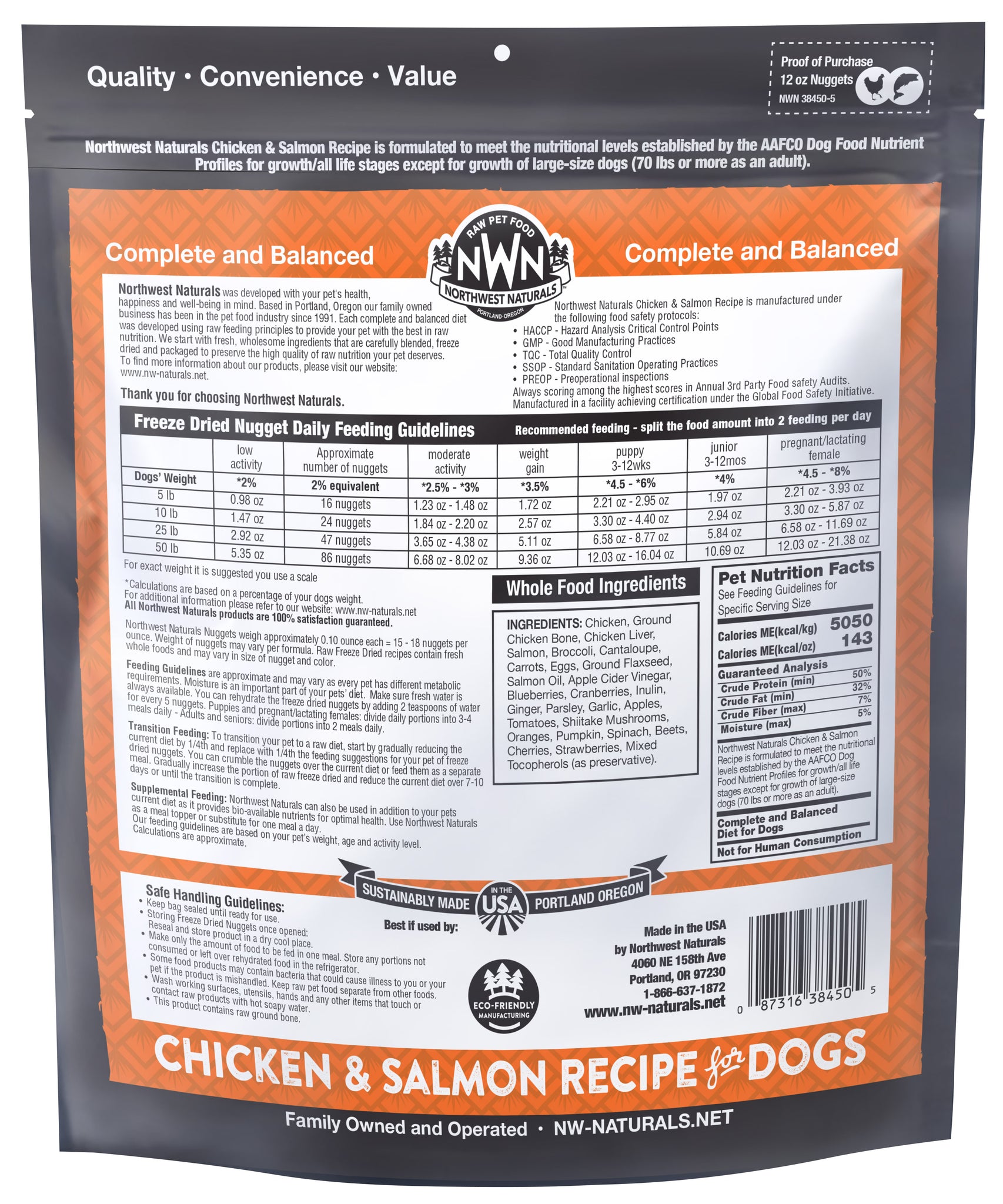 Northwest Naturals Freeze Dried Chicken & Salmon Recipe