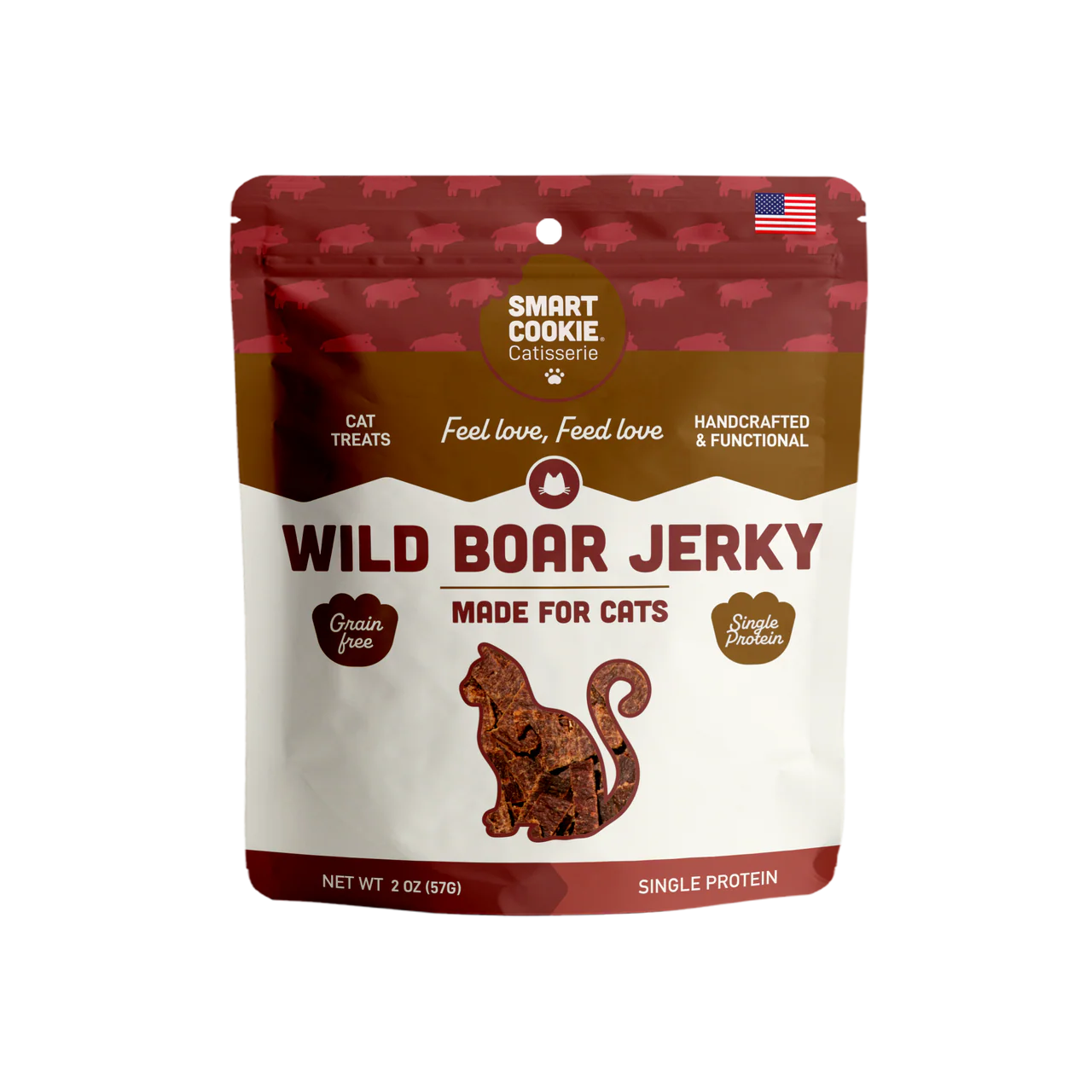 Smart Cookie Cat Wild Boar Jerky 2oz
