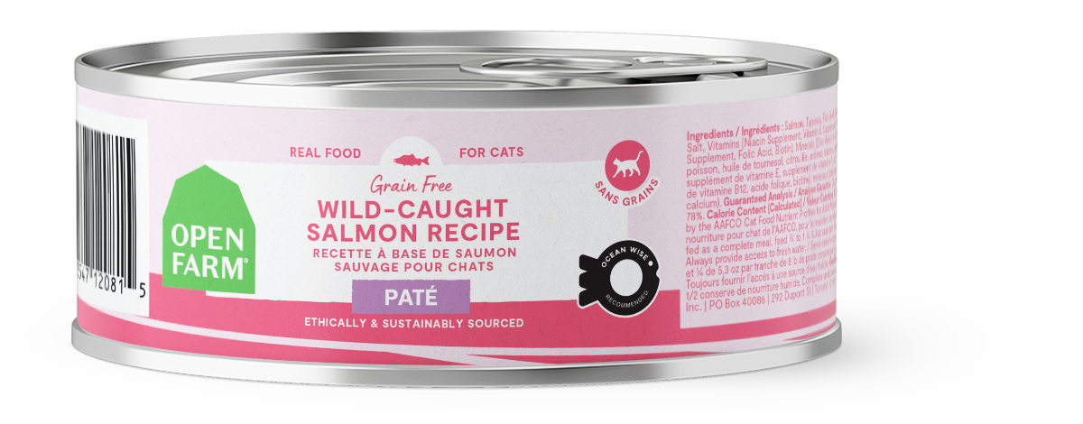Open Farm Canned Cat Wild Caught Salmon Recipe Pate