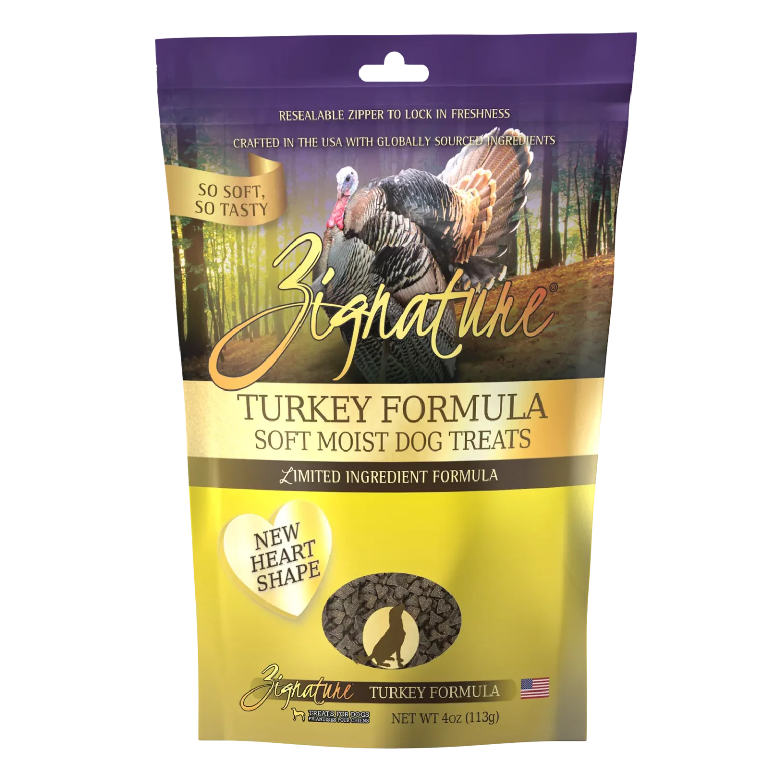 Zignature Soft Dog Treats Turkey 4oz