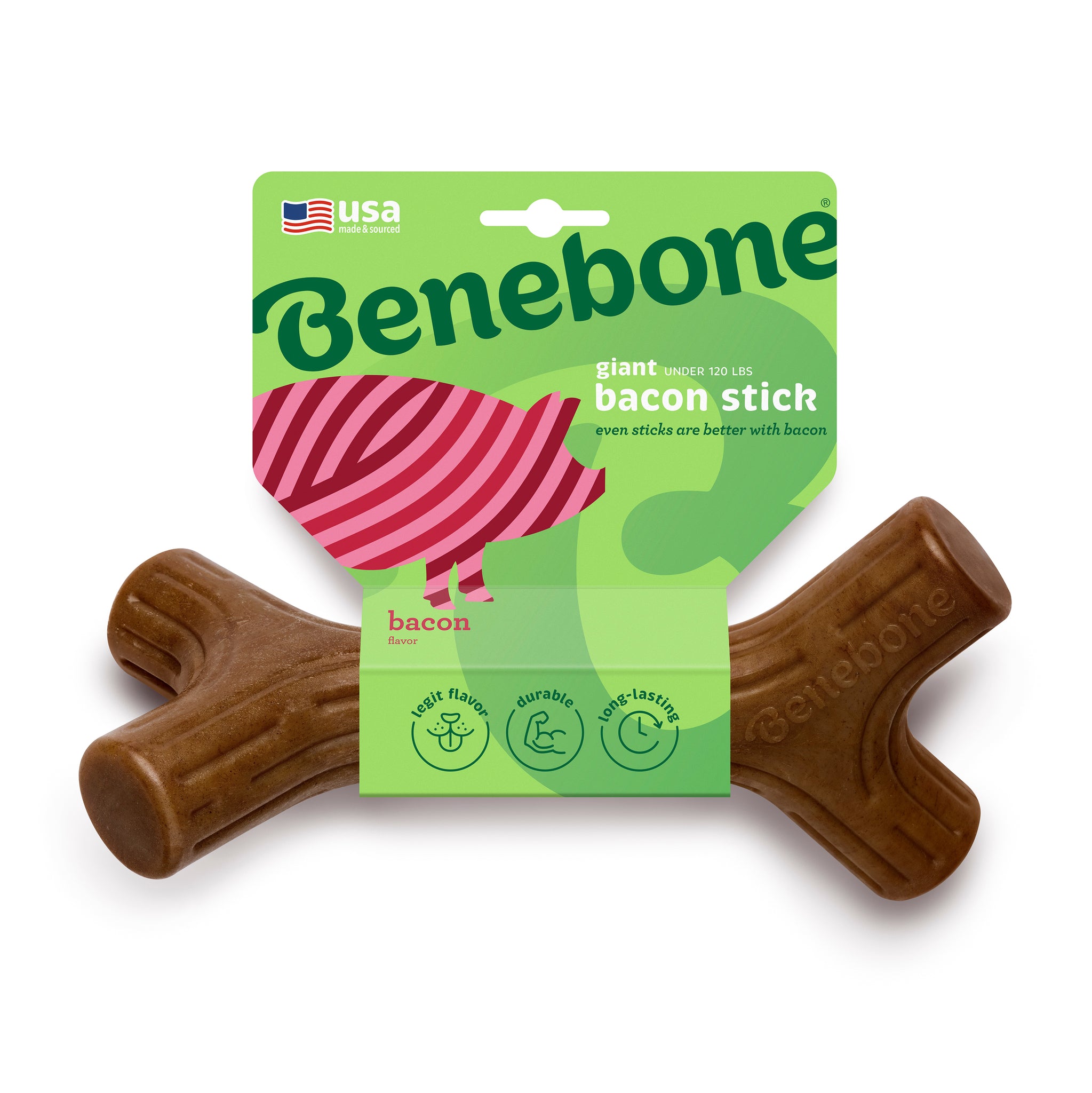 Benebone Dog Chew Stick Bacon
