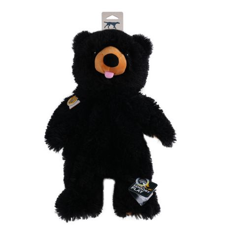 Tall Tails Stuffless Black Bear Dog Toy